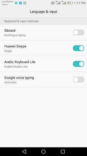 Arabic Keyboard Lite screenshot 2