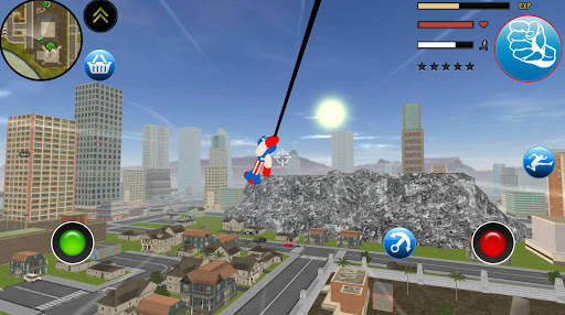 Stickman Capitaine american Rope Hero Gangster screenshot 4