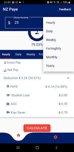 Paye/Tax Calc [New Zealand 2020] screenshot 4