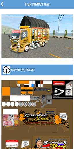 Mod Truck Kapten Oleng Bussid screenshot 2