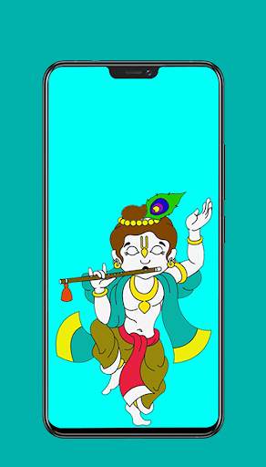 Lord Krishna stickers Laddu gopal stickers screenshot 2