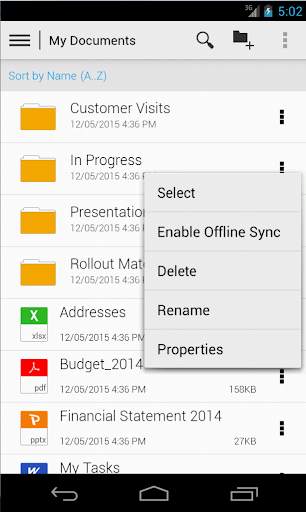 SAP Mobile Documents screenshot 2