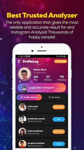 ProfileLog - من شاهد ملفي الشخصي Instagram‏ 2 تصوير الشاشة