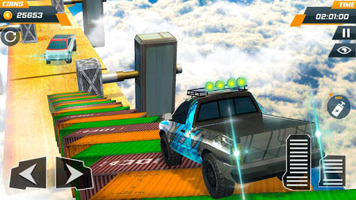 Mega Ramp Car Stunt- Mega Fly Impossible Car Stunt screenshot 7