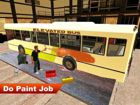 Workshop Mekanik 3D: Garasi Mekanik Bus Sim screenshot 8