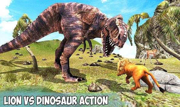 T-Rex Dino & Angry Lion Attack screenshot 4