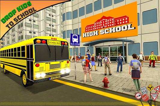 High School Bus Driving SIM Summer Camp Mania 2018 screenshot 10