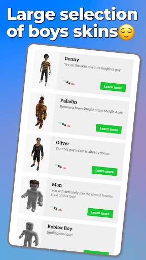 boy skins for roblox screenshot 1