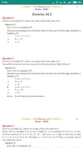 8th Class Maths Solution screenshot 4