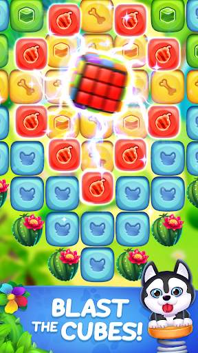 Cube Blast : Dog Rescue - Puzzle Match 3 Game screenshot 2