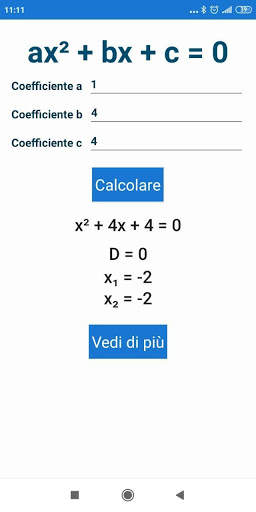 Equazione quadratica screenshot 3