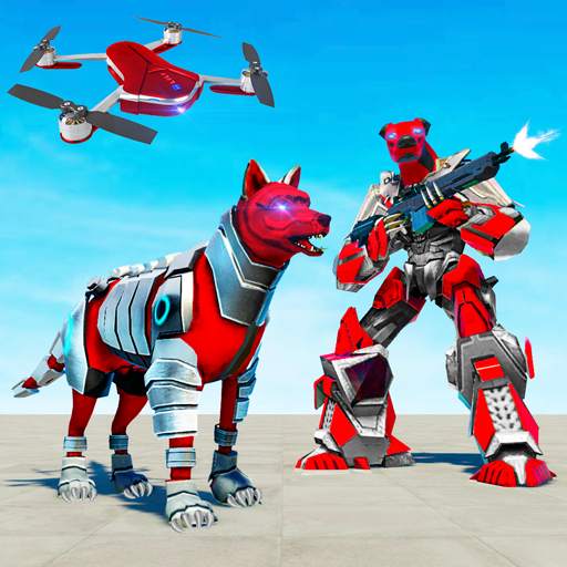 Dog Robot Transform: Real Drone Robot War 1.2