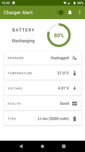 Charger Alert (Baterai Alarm) screenshot 1