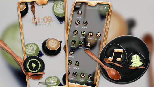 Coffee Heart Launcher Theme screenshot 3