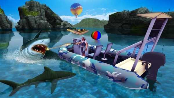 Shark Attack Game - Blue whale sim screenshot 2