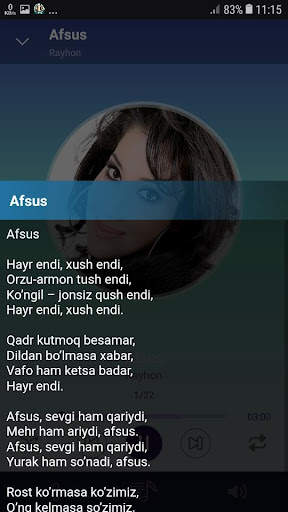 Rayhon qo'shiqlari screenshot 4