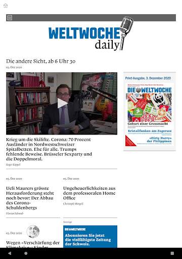 Weltwoche Daily screenshot 2