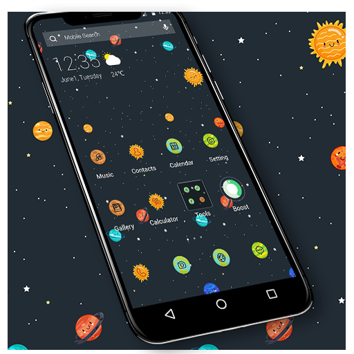 ikon Cute Universe APUS Launcher Theme