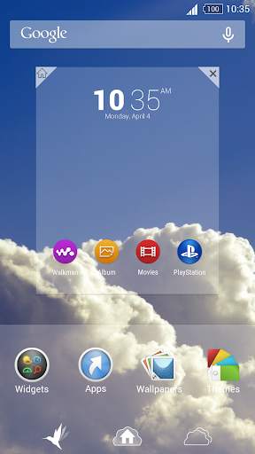 Clouds Xperia Theme screenshot 6