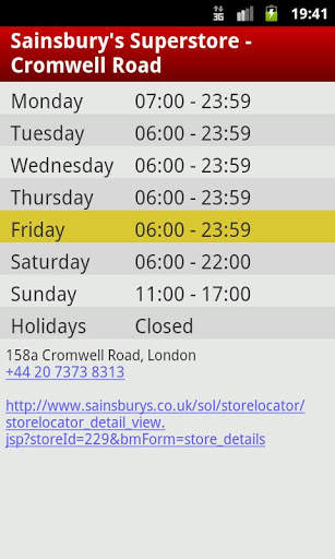 My Old Opening Hours screenshot 2