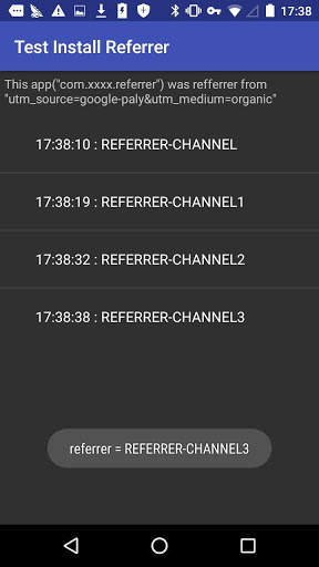 Play Store Install Referrer Test स्क्रीनशॉट 4