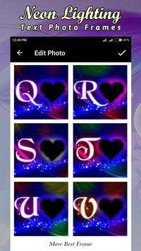 Lighting Text Photo Frames screenshot 5