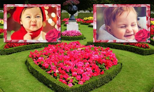 Awesome Double Photo Frame Garden Wale Application screenshot 6