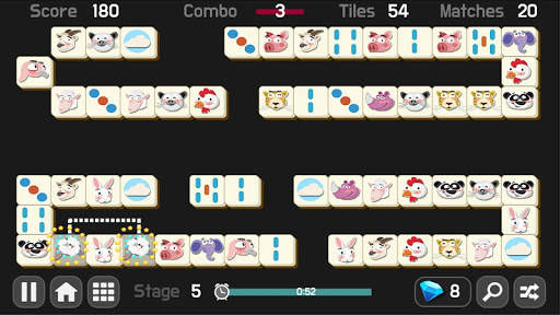 Connect2 HD -free mahjong game screenshot 2