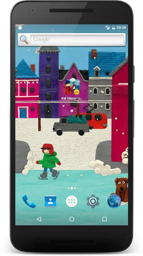 Winter town Live wallpaper HD screenshot 1