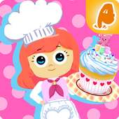 cupcake panggang toko memasak permainan anak-anak logo
