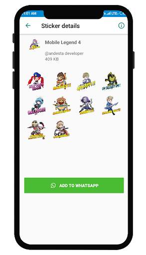Sticker MLBB WAStickerApps screenshot 5