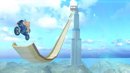 Super Hero Bike Mega Ramp screenshot 1