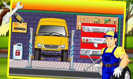 Mini Bus Repairing Simulator - Real Auto Mechanic स्क्रीनशॉट 3
