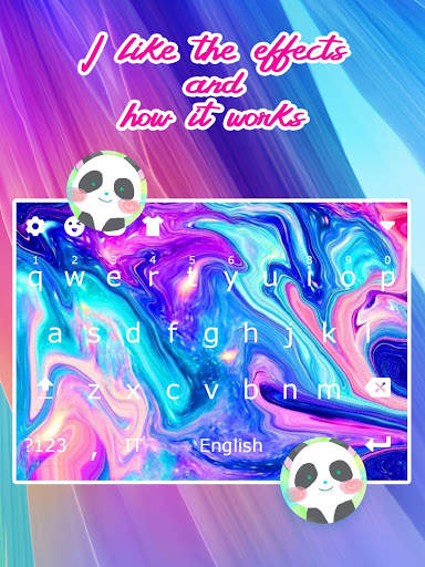 Color Galaxy Emoji Keyboard Theme screenshot 3
