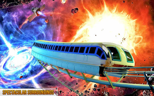 Train express roller coaster train drive screenshot 4