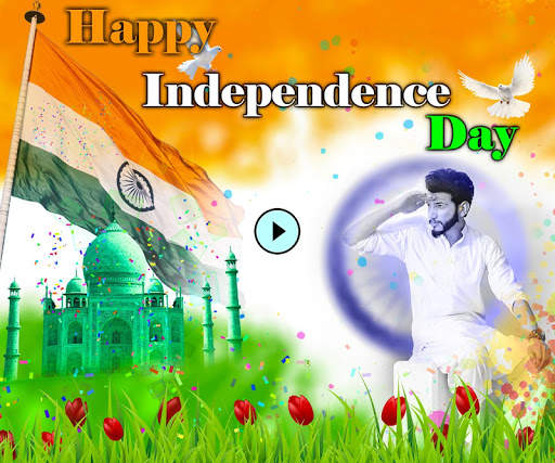 Independence day video maker - Photo frame screenshot 1