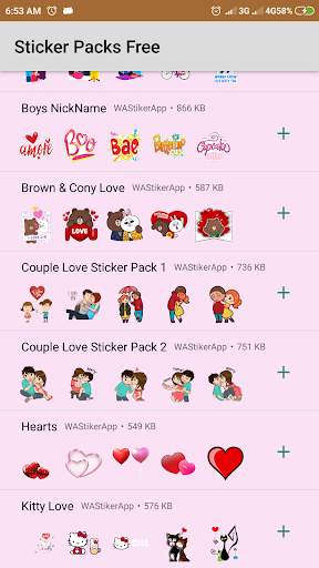 Love Sticker for Whatsapp - Free Sticker screenshot 2