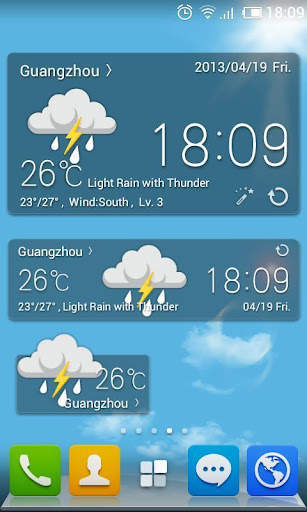 BlackTransparent system widget screenshot 1