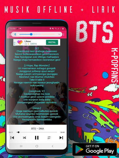Update!!! Lagu BTS Offline   Lirik screenshot 5