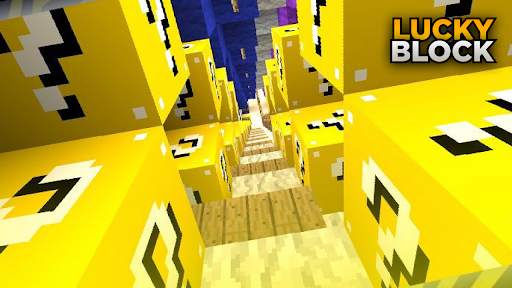 Maps Lucky Block Race for mcpe screenshot 1