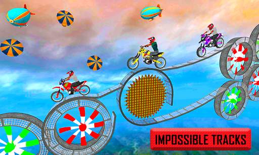 Racing Bike 3D Trial Bike Stunts Ramp Bike Jumping screenshot 2