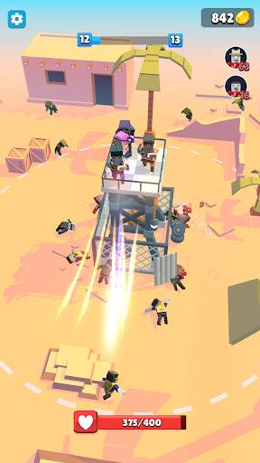 Merge Zombie Tower screenshot 1