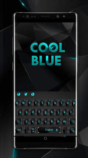 Cool Black Blue Keyboard screenshot 3