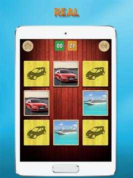 Car memory games pictures for kids and adults screenshot 5