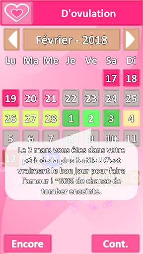 Application d'ovulation française screenshot 4