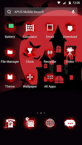 Vampire-APUS Launcher theme screenshot 2
