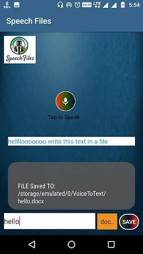 Speech Files** screenshot 5