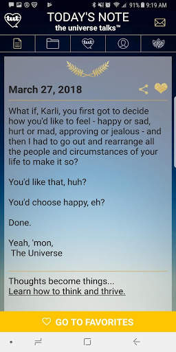 Notes from the Universe screenshot 1