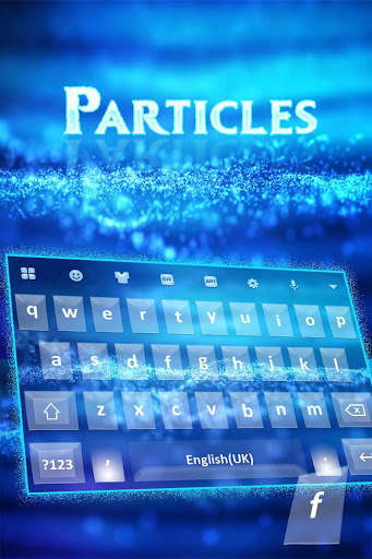 Glitter Particles Animated keyboard screenshot 1