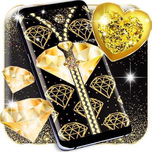 Gold diamond lock screen 6.5